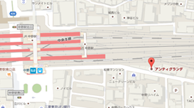 地図：東京都中野区中野2-11-5 吉田ビル2階